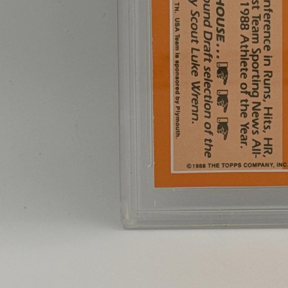 1989 Topps USA Tino Martinez #66T PSA 9 USA Baseball Card Team USA Mint